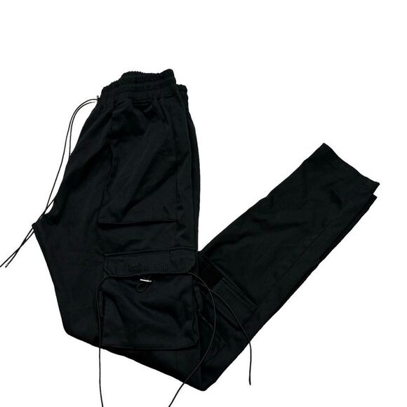 Mens Hood Couture Brand‎ Black Cargo Style Skinny Pants Size Large